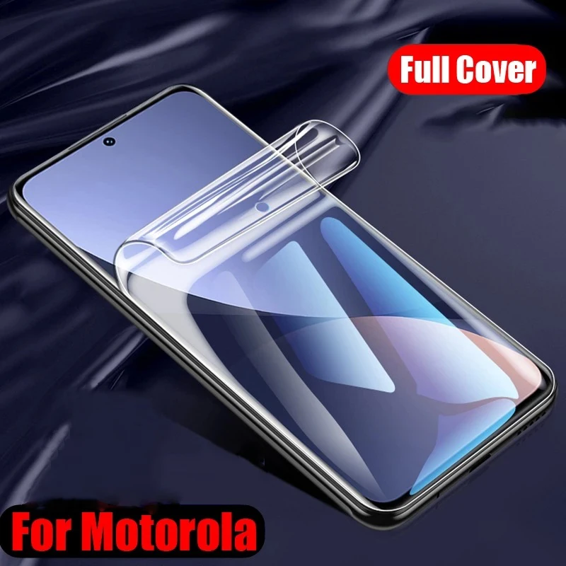 

High Quality Film For Motorola Edge (2021) 20 Fusion Lite Pro S S30 X30 E20 E30 E40 E6i Screen Protector hydrogel Film Cover