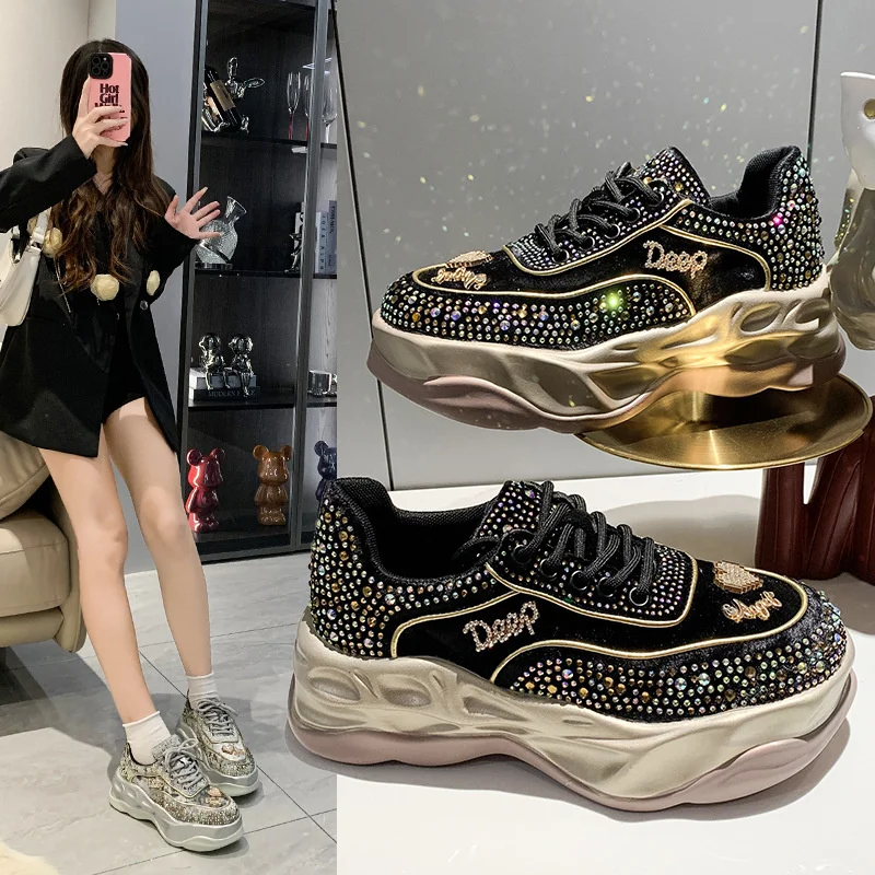 

Женские туфли на толстой вулканизированной подошве, Новинка осени 2023, дышащая повседневная женская обувь на плоской подошве