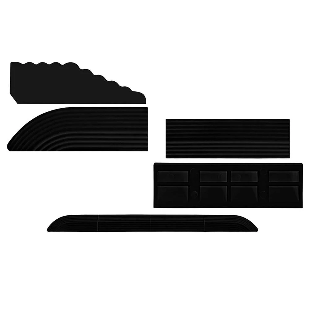 

5 Pcs Wheelchair Threshold Ramp Rubber Strip Door Transitioning Home Slope Sweeping Robot Ramps