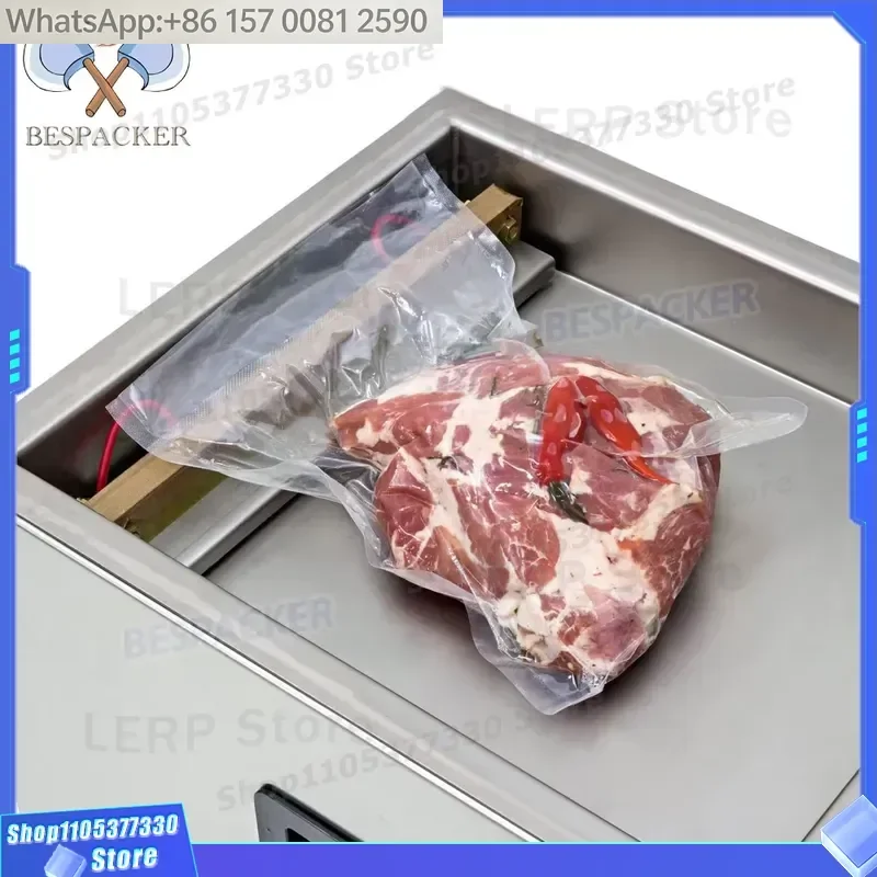 Фото Вакуумный упаковщик Bespacker DZ-260C автоматический настольный бытовой с функцией подачи азота для вакуумной упаковки продуктов №5
