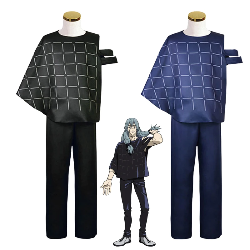 

Костюм для косплея юютсу касин махито из аниме махито парик топ брюки Униформа костюм на Хэллоуин карнавальные костюмы для женщин и мужчин