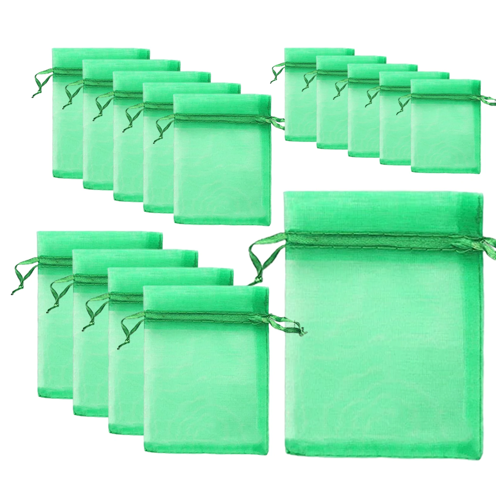 

150pcs Fruit Protection Bags Aging Resistant Practical Against Birds Garden Net With Drawstring Reusable Barrier Vegetables