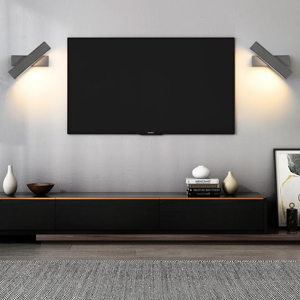 Настенная лампа в скандинавском стиле с выключателем простой комнатный