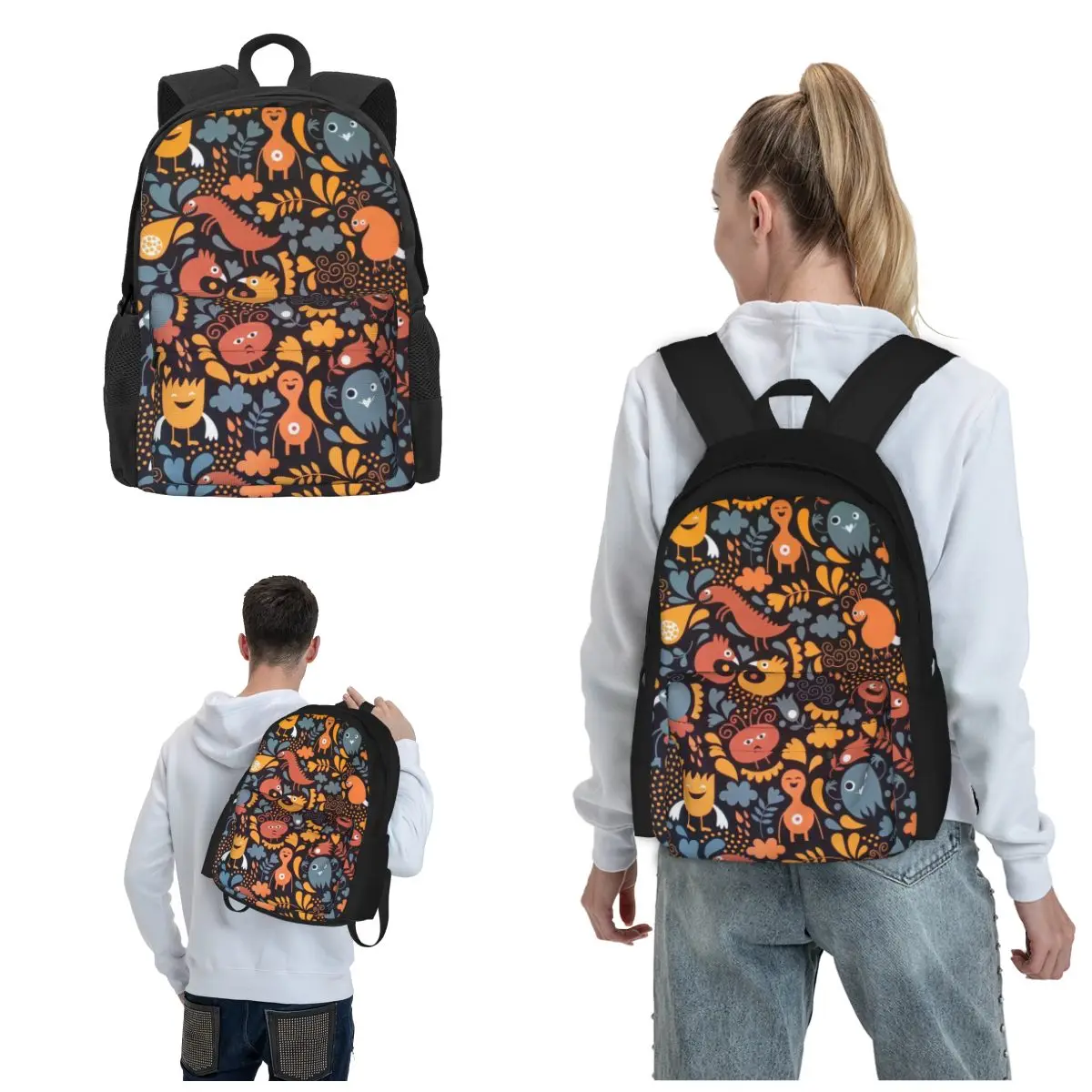 

Abstract Print Adventure-Ready Backpacks That Keep Up With Your Dynamic Lifestyle Travel Bookbag Business Work Gym Daypack