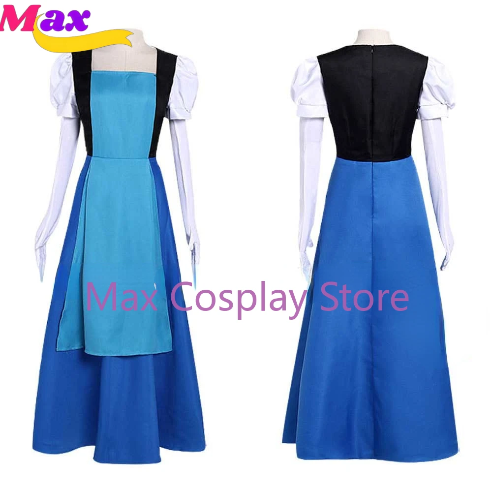Max Cos аниме косплей костюм платье женское сапфировое синее для ролевых игр
