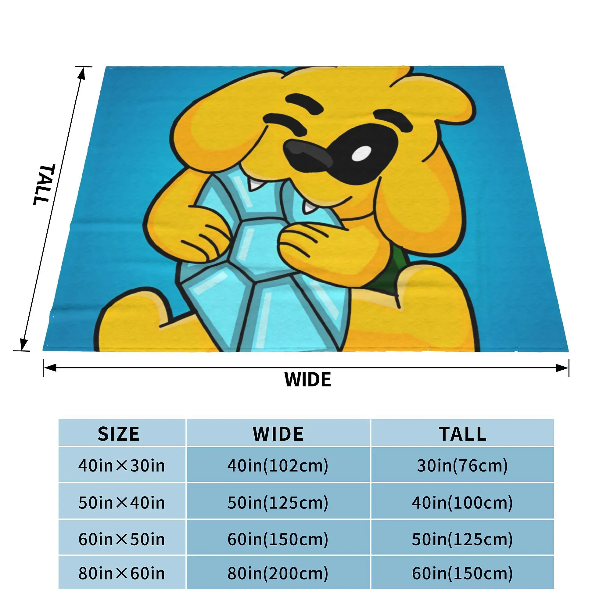 Синие вязаные одеяла Mikecracks шерстяные с героями мультфильмов летнее легкое