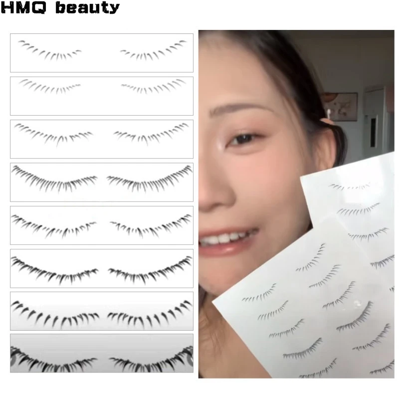 

16/40/80Pairs Lower Eyelash Stickers Tattoo Simulation False Eyelashes Natural Waterproof Eye Beauty Makeup Tools