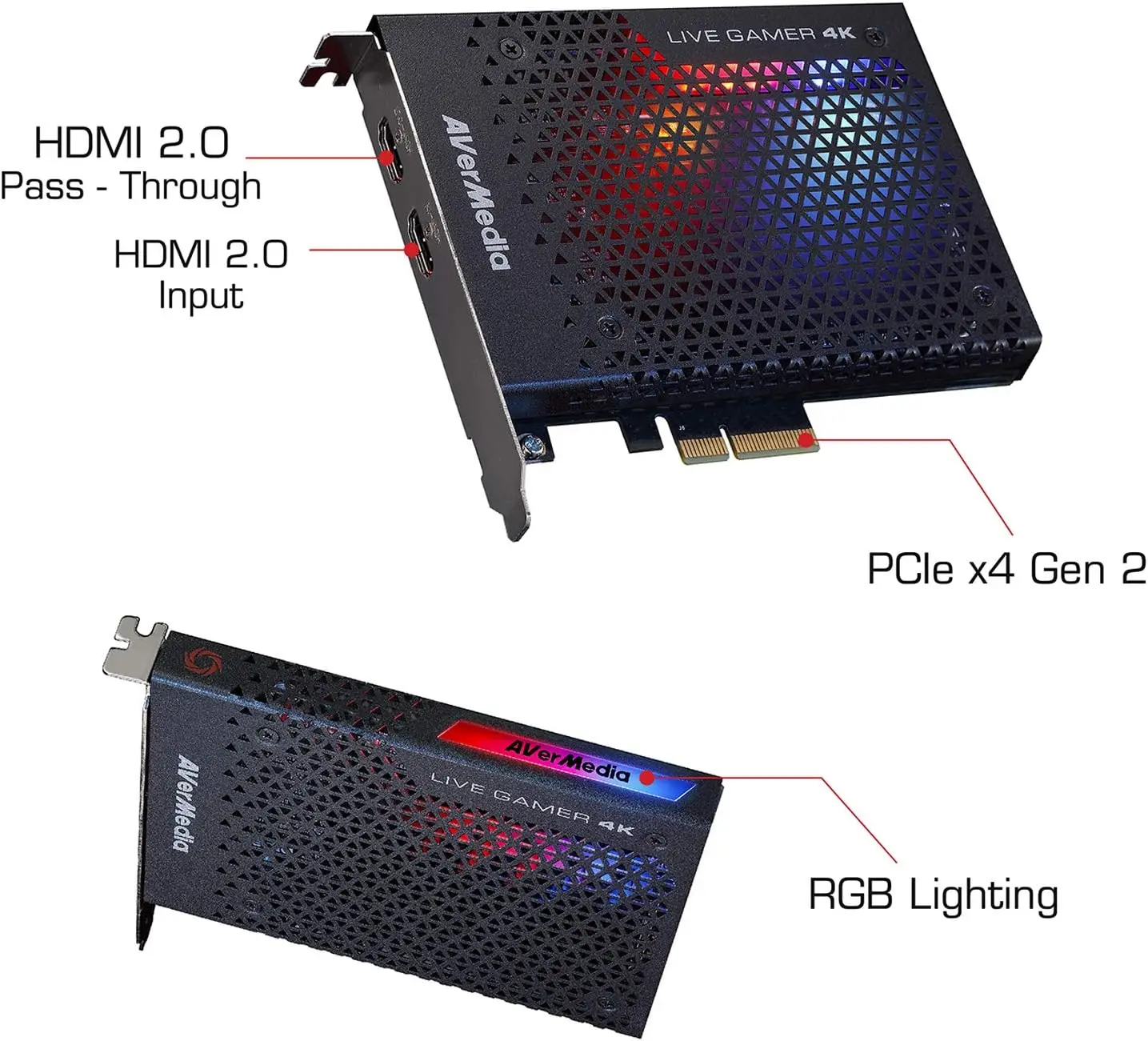 Фото AVerMedia GC573 Live Gamer 4KHDR, карта захвата с низкой задержкой для прямой трансляции, для ПК/PS4/AND/XBOX, Windows 10 №4