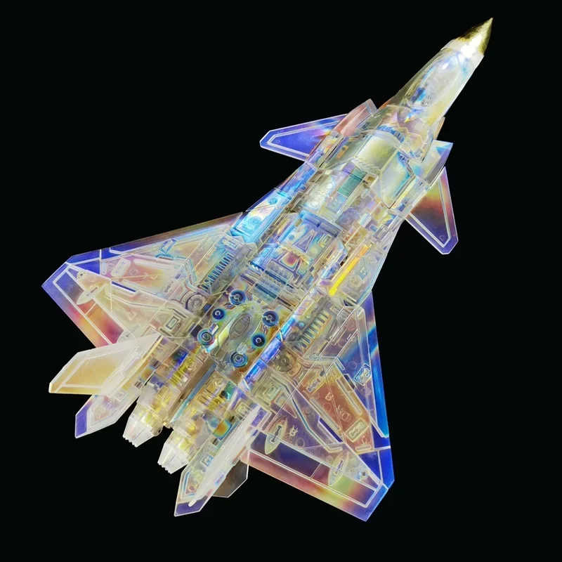 В НАЛИЧИИ Трансформация Scifgure Industry Black Flash Colorful Transparent Edition Limited J-20 Fighter Фигурка