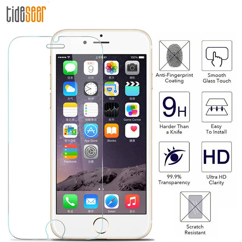 100pcs 2.5D 9H Screen Protector Tempered Glass For iPhone 6 6S 7 8 SE XR XS Max 11 12 13 14 Toughened Glas For iPhone Flim Glass