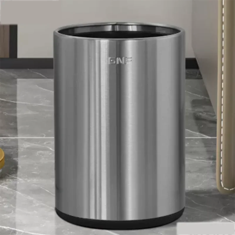 Мусорная корзина из нержавеющей стали для дома с блестками современный макияж
