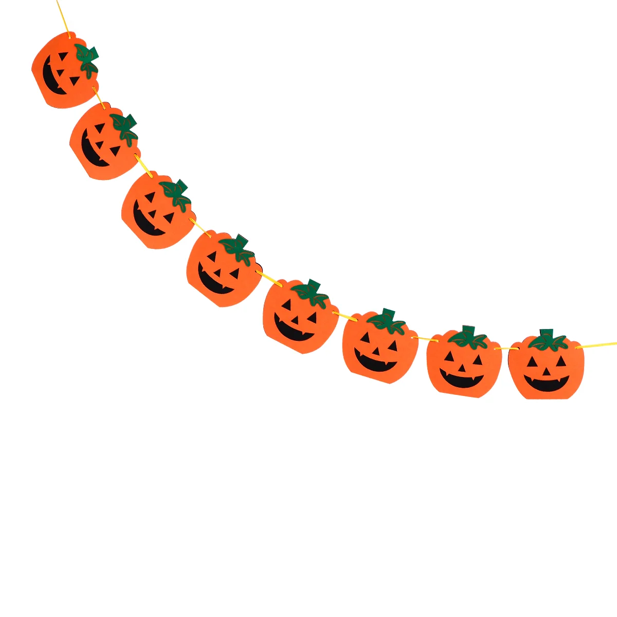 

Banner Pumpkin Paper Decor Banners Chains Decoration Felt Supplies Outdoor Lights Decorations Indoor Orangedecorative Flags