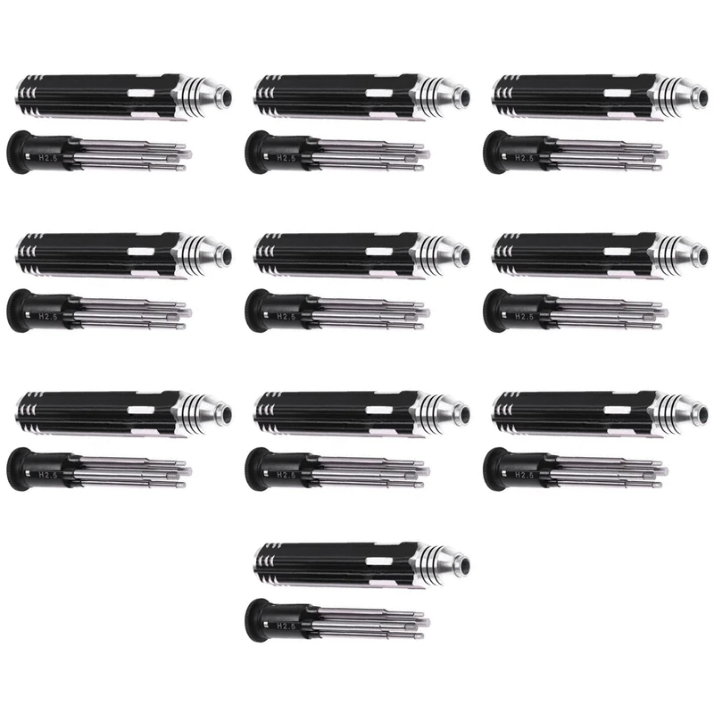 

10X 4 In 1 Hexagon Head Hex Screw Driver Tools Set 1.5-3Mm Fr RC Helicopter Car