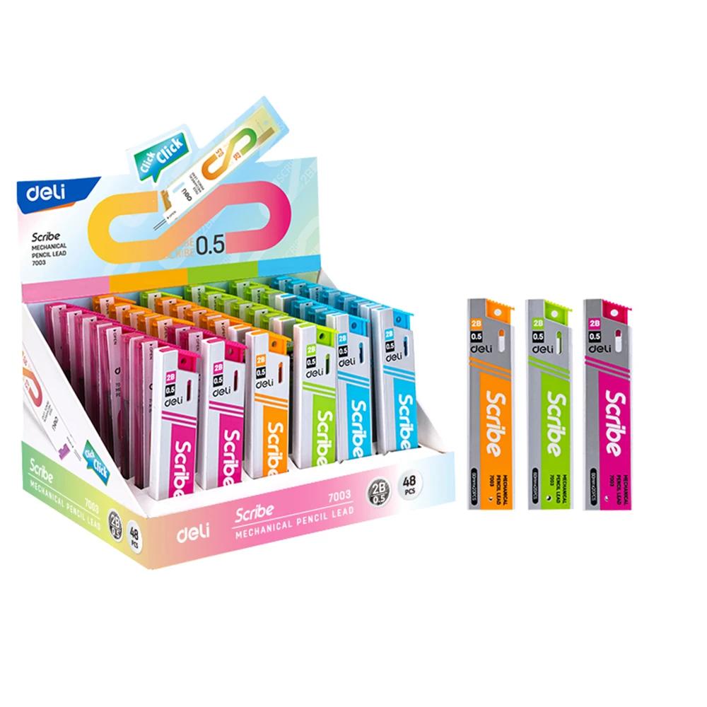 Механические карандаши Deli металлические 0,5 мм, 0,7 мм