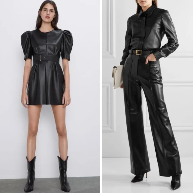 Мягкая черная искусственная кожа 3/5/10 м 4 способа стрейч одежда