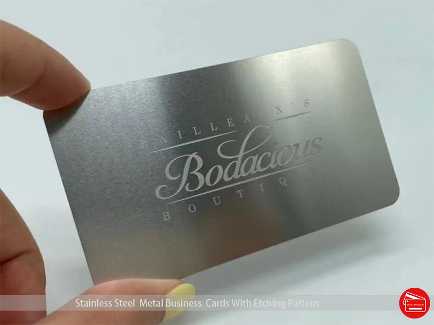 Cheap 304 stainless steel metal card / metal business card