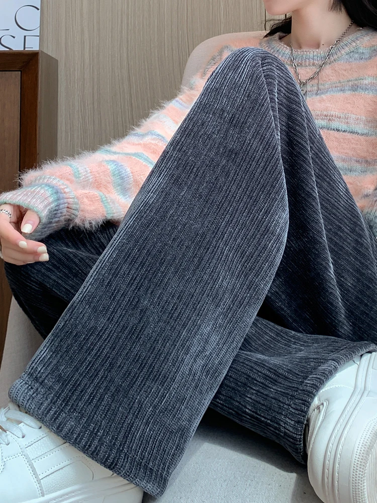 Женские теплые спортивные штаны на подкладке из шерпы флисовые брюки зимние