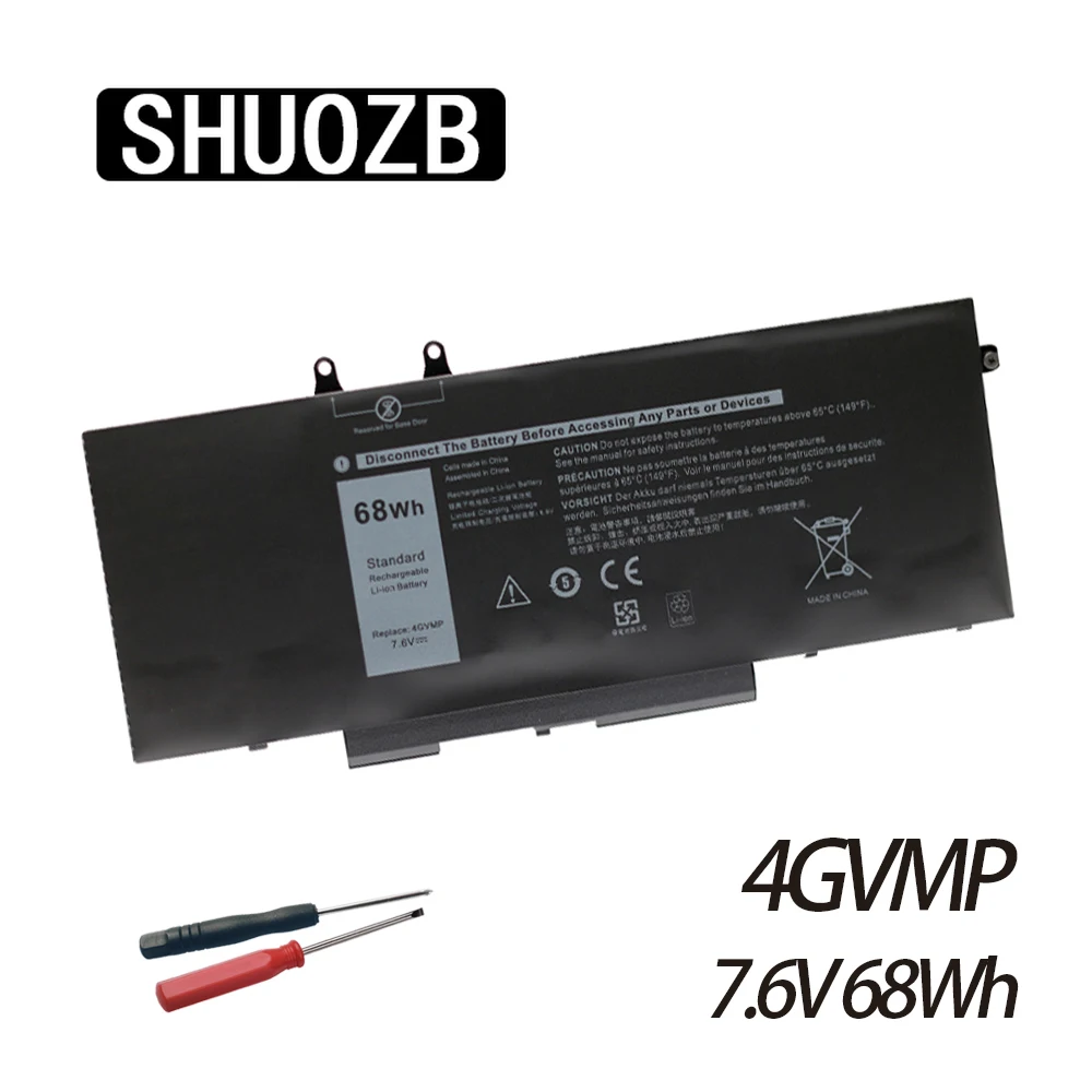 Аккумулятор для ноутбука 4GVMP Dell Latitude 5400 5410 5500 Precision 3540 3550 Inspiron 7590 серии 2-в-1 C5GV2 P42E001 7