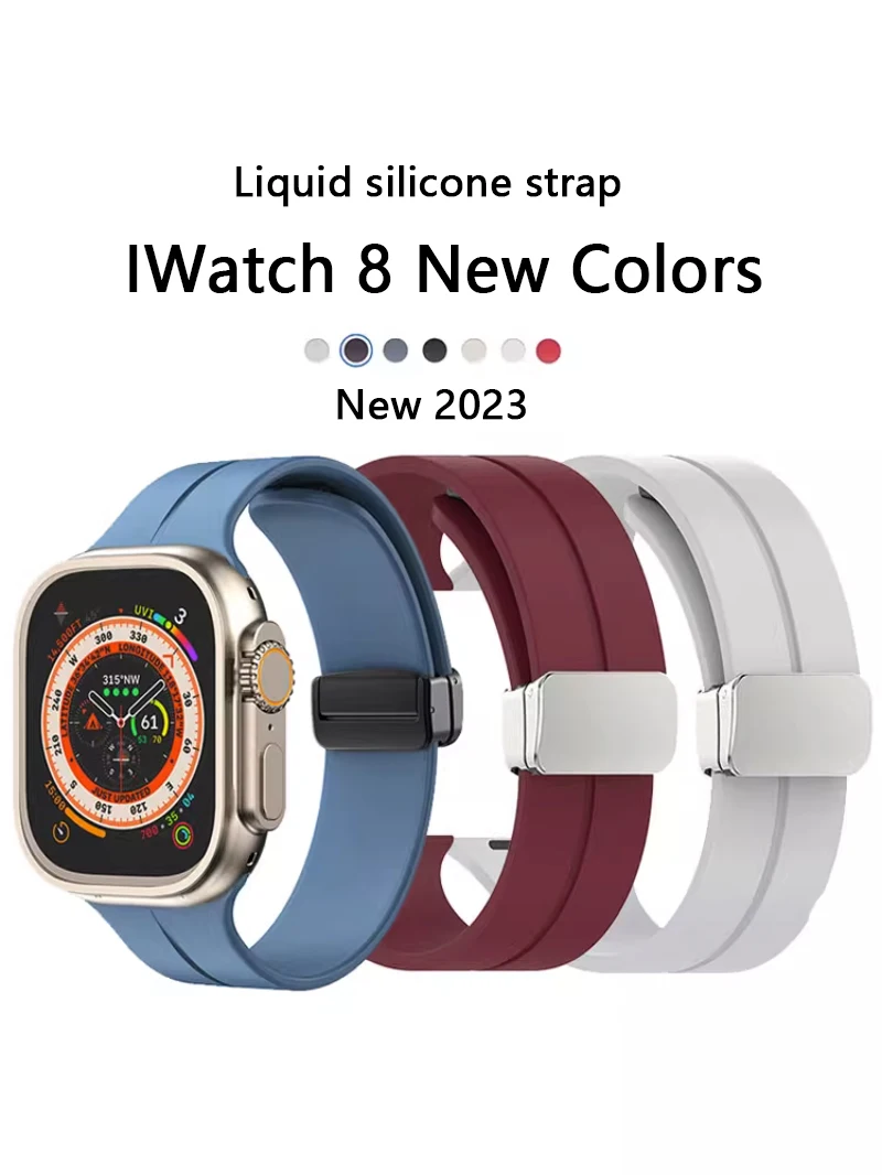 

Силиконовый ремешок для Apple watch band 45 мм 44 мм 40 мм 41 мм 42 мм 38 мм 44 45 мм браслет correa iWatch серии 7 se 6 5 3 8 ultra 49 мм