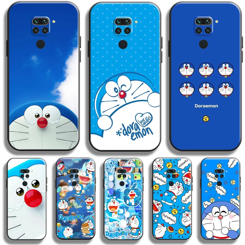 

Doraemon For Xiaomi Redmi Note 9 Pro Redmi Note 9 9T 5G Phone Case Soft Back Funda Black Coque Carcasa