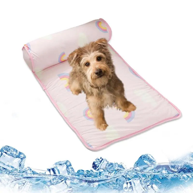 

Cooling Dog Mat Dog Cooling Bed Summer Cooling Mat Dog Cooling Bed Pet Mats Cushion Portable Breathable Pet Pad For Small Medium