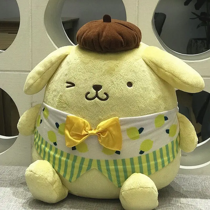 Japanese Genuine sanrio Pom Pom Purin Sitting Large Cute Plush Toy Doll Doll Pillow Gift  Kawaii Pillows  sanrio plush merch