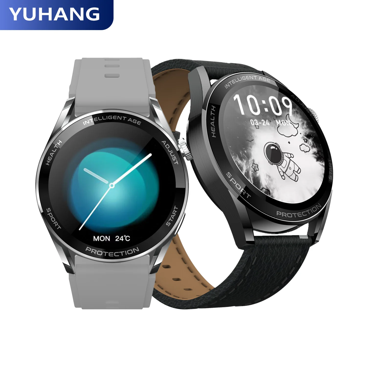 

2022 Smart Watch Temperature Custom Watch Face Heart Rate Women Sports Wireless Charging NFC Access Control Men Fitness Bracelet