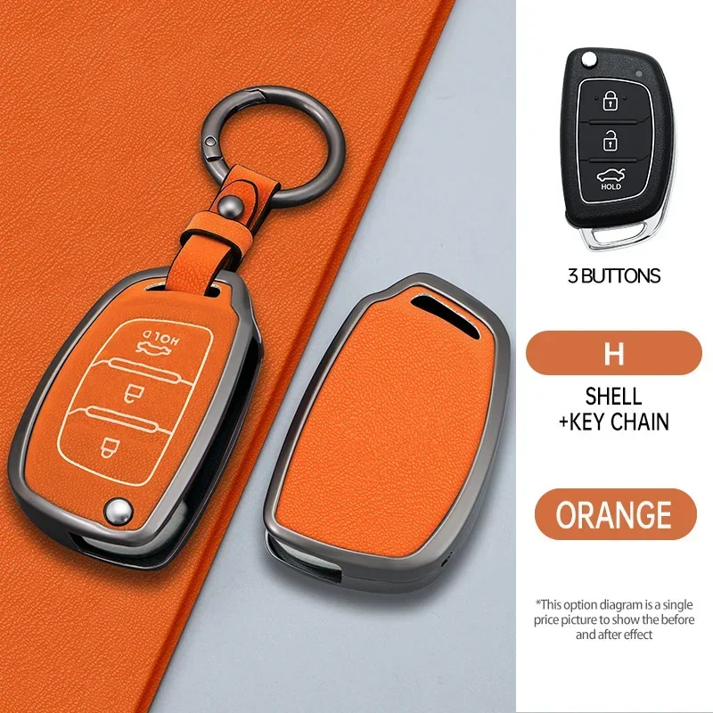 

Чехол для ключа автомобиля 3/4BTN для Hyundai ix35 i30 i20 Tucson Sonata Fe Creta ix25 ix45 i10 i40 Verna Solaris Mistra Elantra Accent