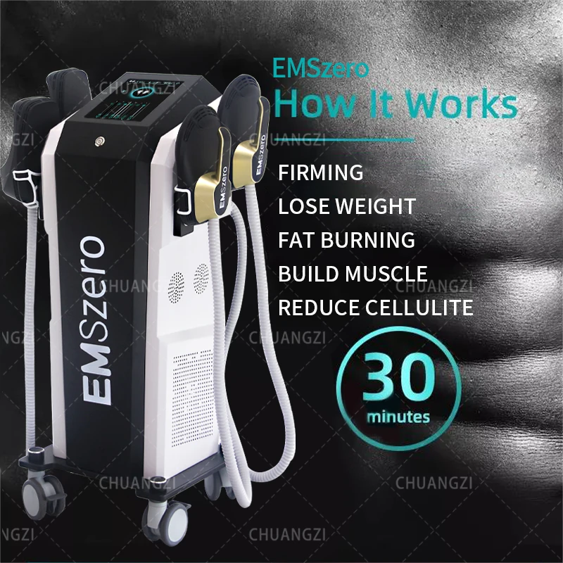 

2023 NewDLS- EMSlim NEO Emszero Nova 13 Tesla 5000W hi-emt machine 4 NEO handle pelvic stimulation pad optional