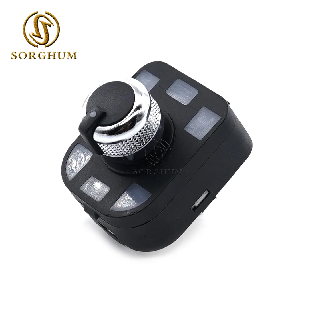 

Sorghum 4F0959565A 4FD959565A Chrome Side Rearview Mirror Switch Adjust Knob For Audi A4 S4 A6 Quattro Q7 R8 TT RS4 2001-2012