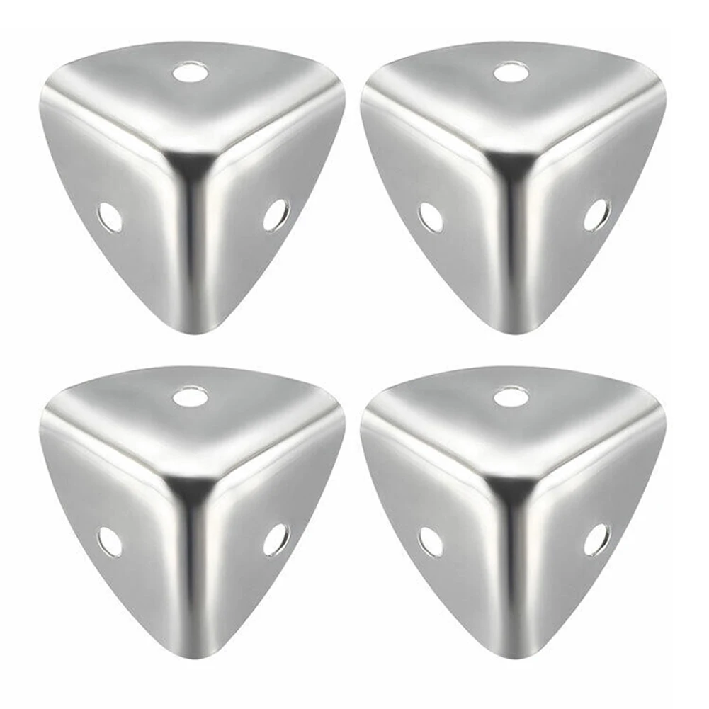 

4pcs Metal Corner Decorative Corner Bracket Protectors Jewelry Wine Gift Box Wooden Case Chest Edge Cover Corner Protector Guard