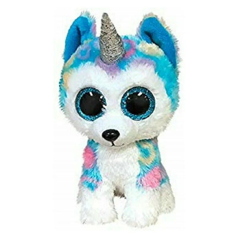 TY Beanie большие блестящие глаза 9 дюймов Елена UniHusky Dog 25 см плюшевые набивные