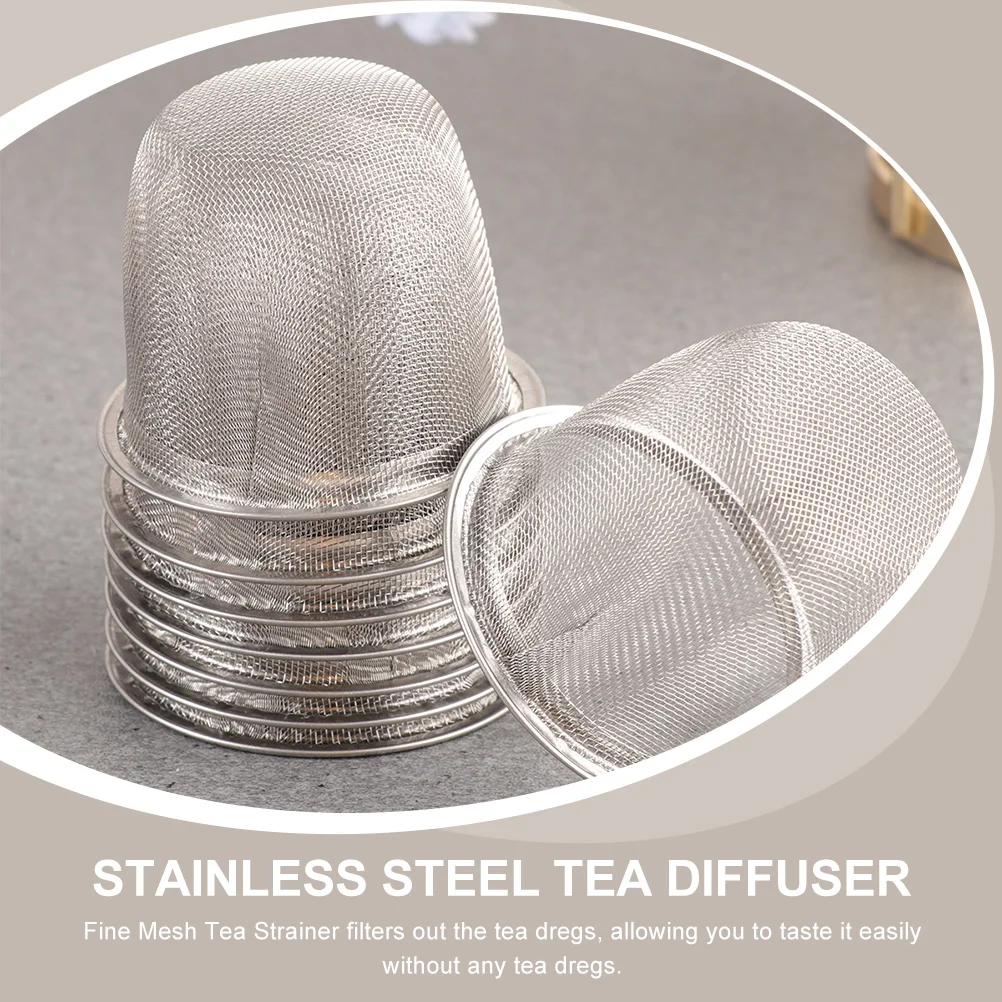 

10 Pcs Teapot Filter Liner Loose Leaf Strainer Infuser Sifter Coffe Fine Mesh Strainers Stainless Steel Kitchen accessories