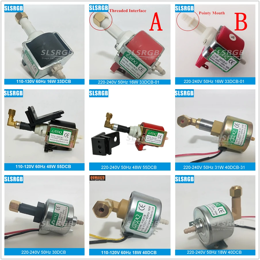 

400w 900w 1200w 1500w 3000w Smoke fog snow hazer water based Machine oil Pump 110V 220V 30DCB 18W 33DCB 16W 40DCB 31W 55DCB 48W