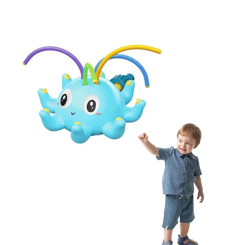 

Water Sprinkler For Kids Water Play Outdoor Kids Sprinkler Toy Decorative Safe Cute Octopus Shape Water Toys With No Burrs For