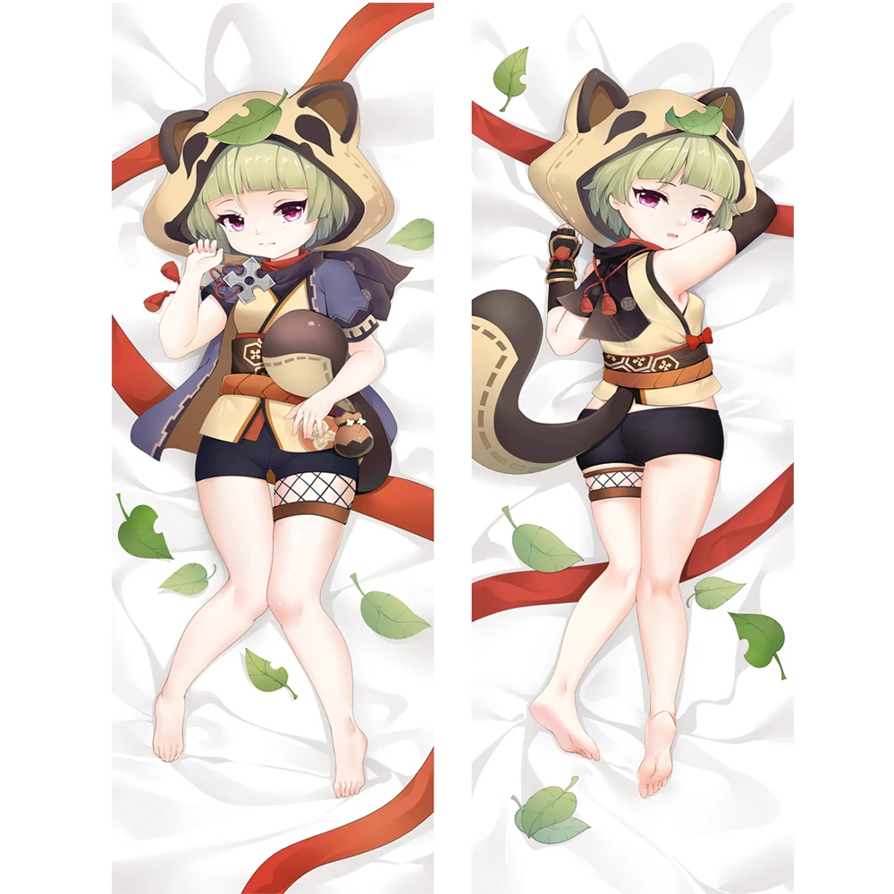 

Милый чехол Genshin Impact Inazuma Sayu с подушкой, длинное обнимающее тело, дакимакура, аниме, яркий Чехол