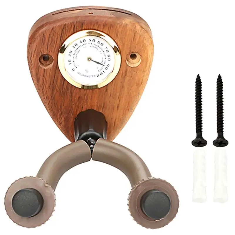 

Electric Guitar Wall Mount Hanger Wall Mount Guitar Hook Hanger with Hygrometer