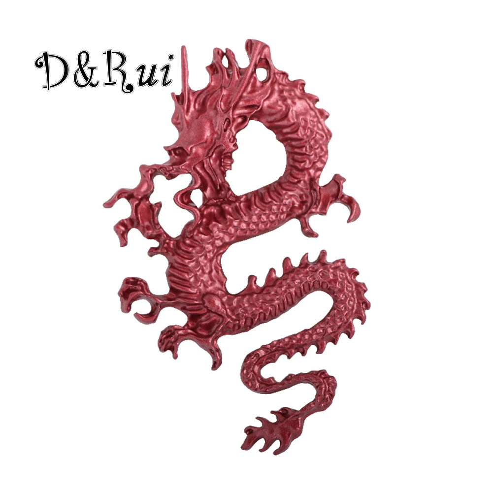 

D&Rui Jewelry Pin Vintage TV-Play Flying Dragon Brooches Red Animal Brooch Newest Jewelry Pins Accessories for Men Boy Gifts