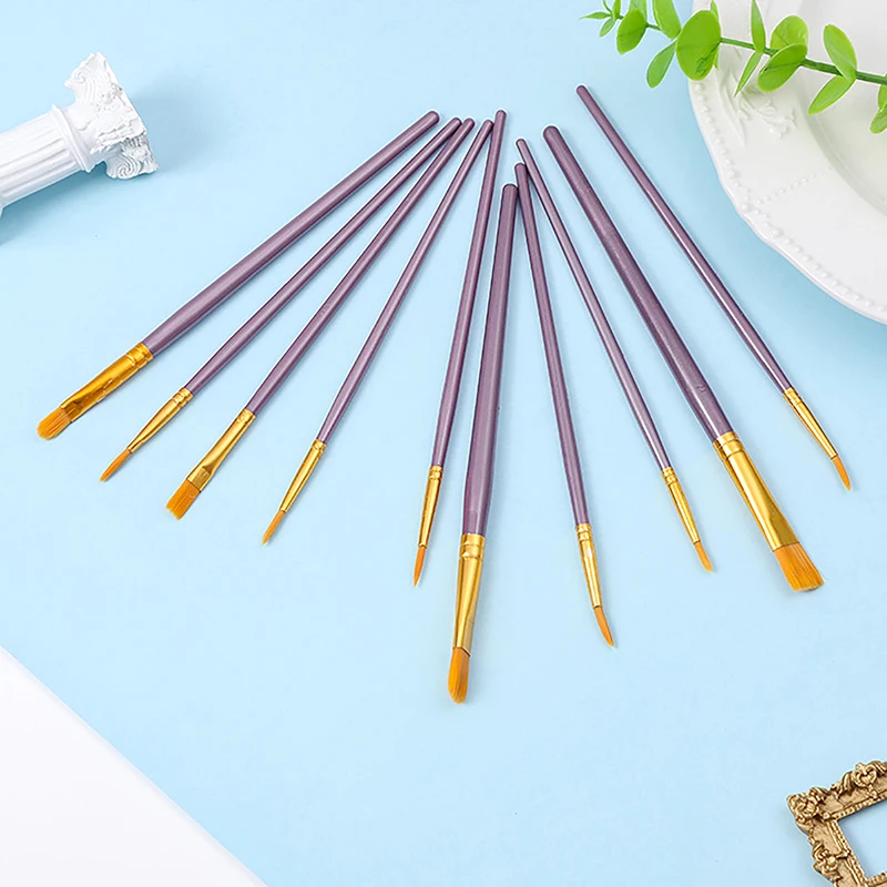 10 пластиковых длинных шест детский художественный набор кистей для граффити