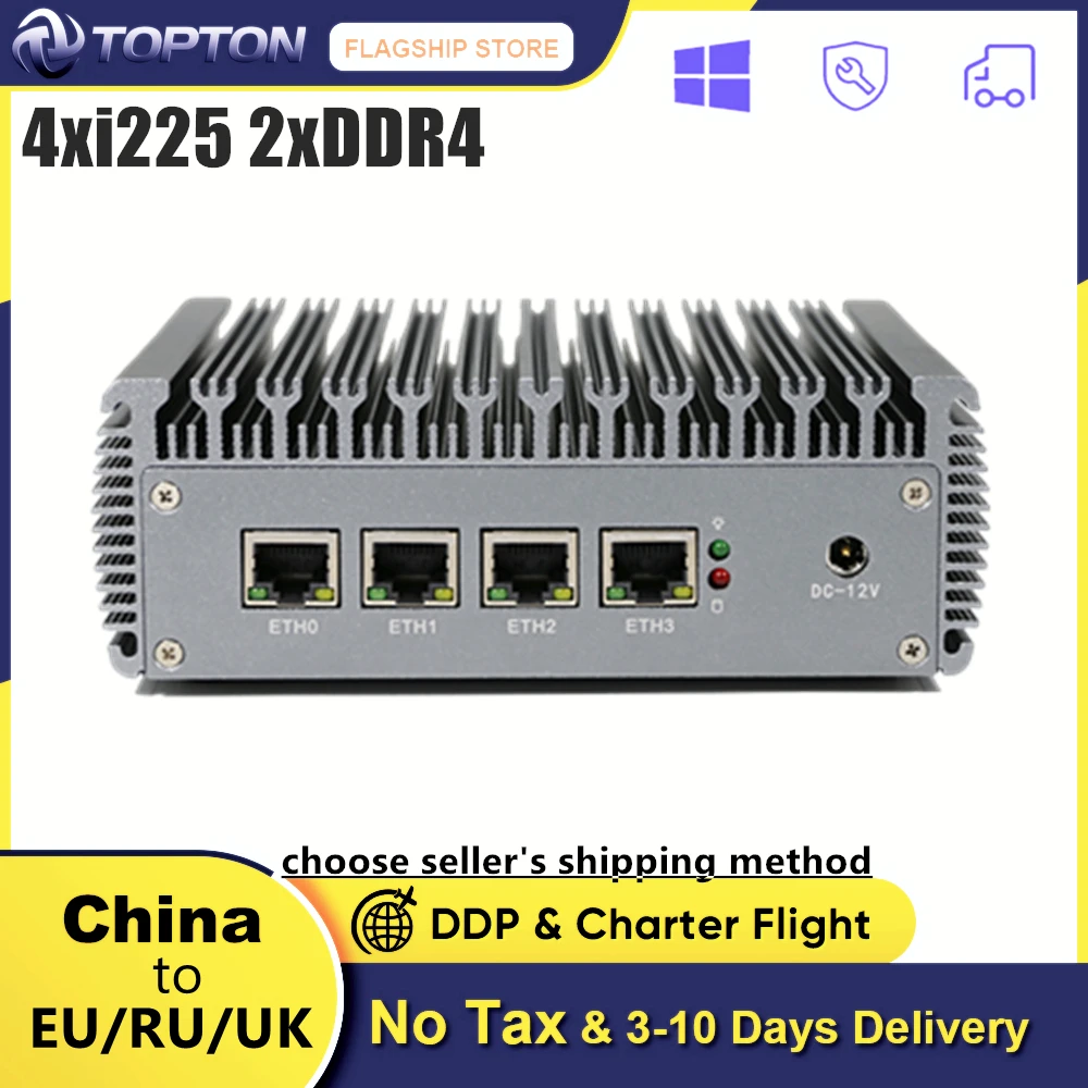 Celeron J4125 2 5G Роутер 4x Intel i225-V B3 2500M LAN 2xDDR4 HDMI VGA мини-ПК OPNsense pfSense брандмауэр VPN сервер |