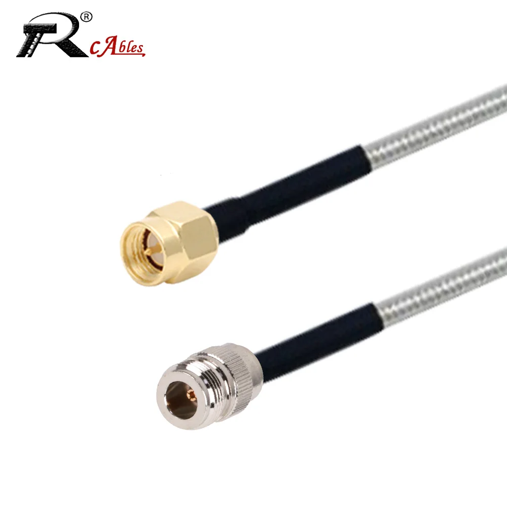RG402 N гнездо к SMA M/F разъему RF кабель 6 ГГц Высокочастотный с низкими потерями 50 Ом