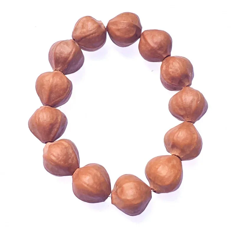 Оливковый ореховый Proe короткая круглая веревка чесноковая кожа железный