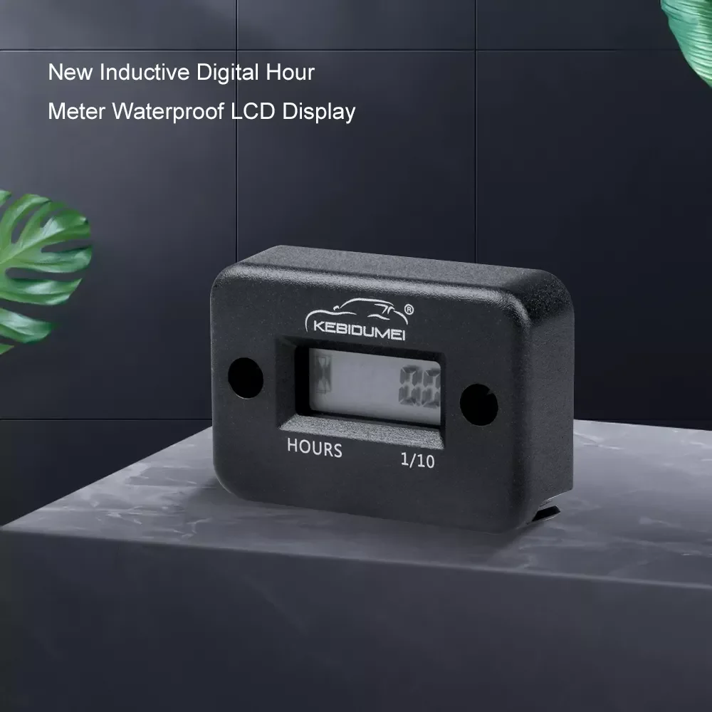 

Motorcycle Hour Meter With Battery Timer Cafe Racer Digital Counter Moto Jet Ski Timer Accumulator Digital Working Gauge Tools