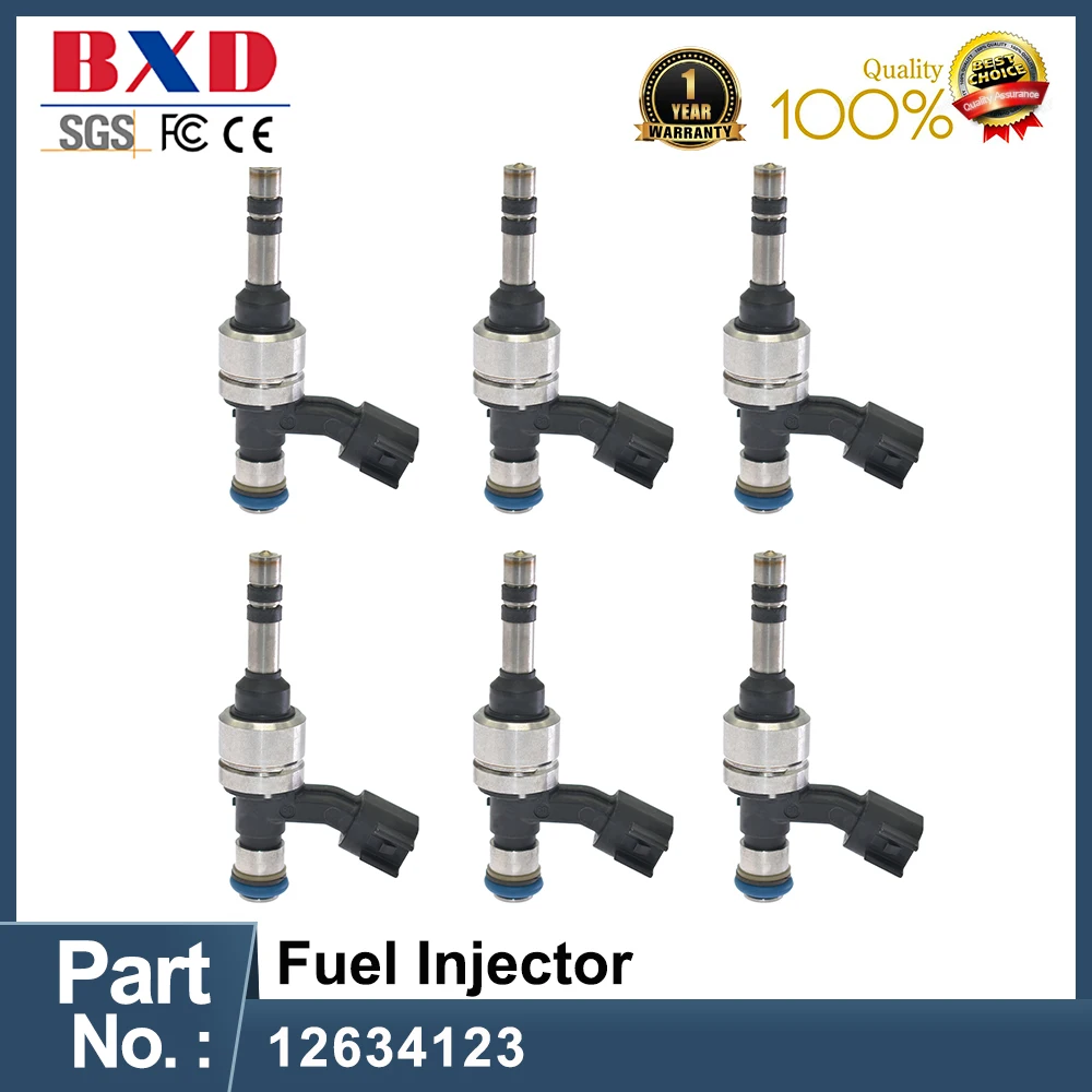 

1/4/6PCS 12634123 Fuel Injector Nozzle For 2012 Chevy Impala 3.6L car accessories