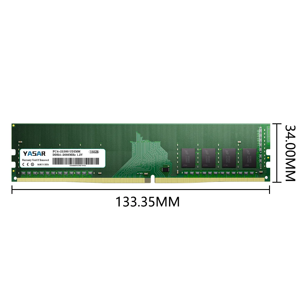 YASAR DDR4 4 ГБ 8 16 3200 МГц 2666 2400 2133 Память Ram PC4-17000 19200 21300 25600 1 2 В Настольная память для ПК