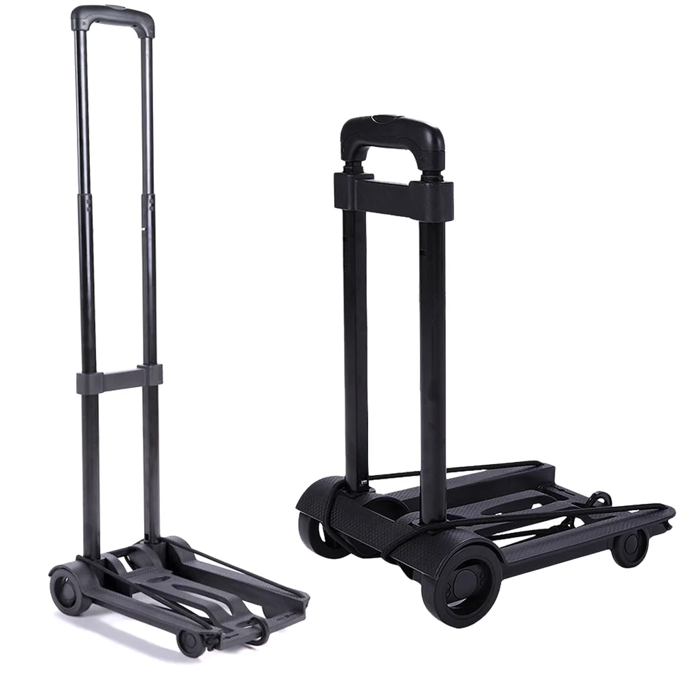 

Foldable Trolley Cart Portable Shopping Products Hand Truck Dual Swivel Wheels Stair Climber Wagon Climbing Incoming