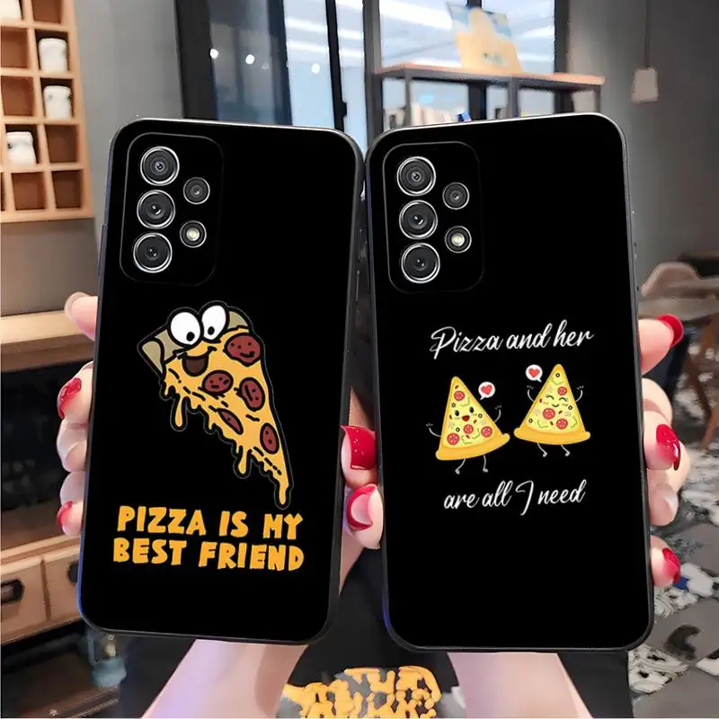 Pizza Best Friends BFF Phone Case For Samsung A32 A21 A22 A30 31 A40 A42 51 A50 A52 53 A70 A71 A73 72 A80 A91 S10 Lite Shell