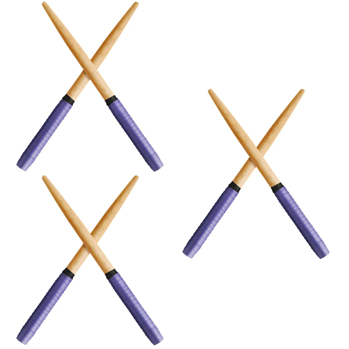 

3 Pairs Portable Professional Premium Tools Beech Wood Drum Sticks Rods Percussion Sticks Drumsticks