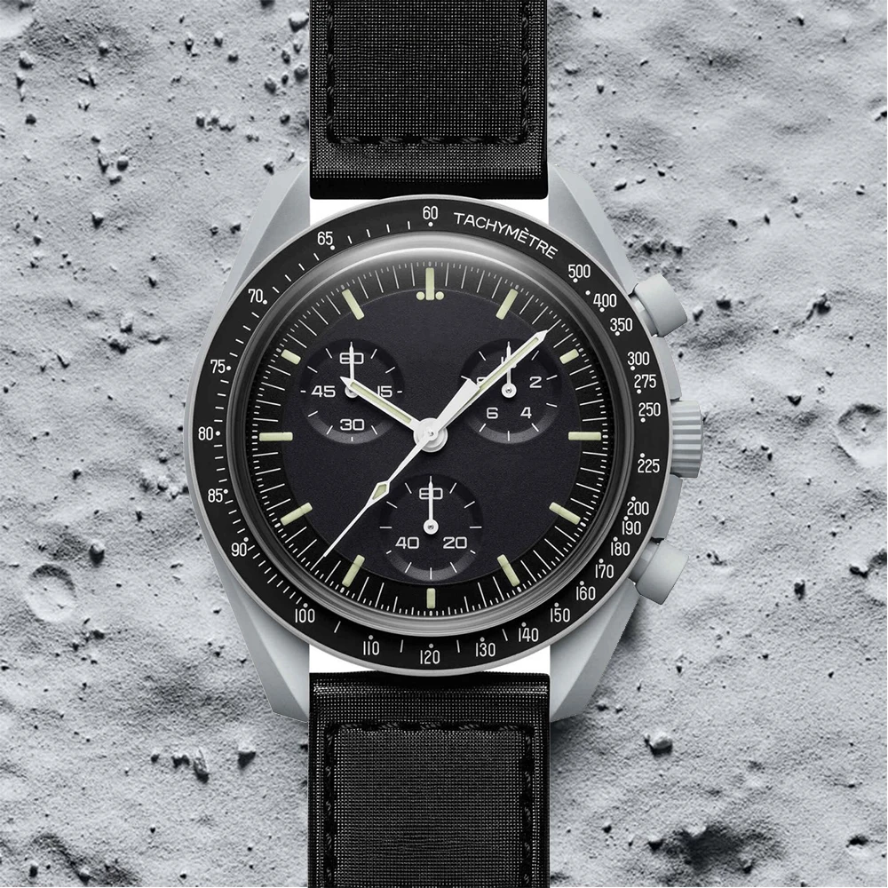 

2023 оригинальные фирменные качественные часы, многофункциональные пластиковые часы с Луной для мужчин и женщин, деловой хронограф, исследовать планеты