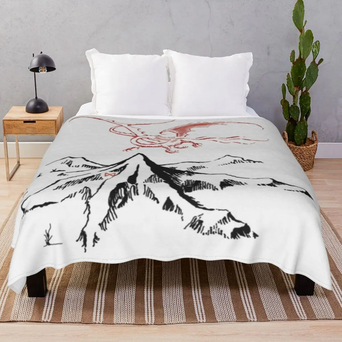 Misty Mountains Blanket Flannel Autumn/Winter Fluffy Throw Blankets for Bed Home Couch Travel Cinema